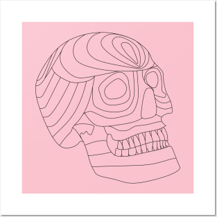 skull in pink ecopop Posters and Art